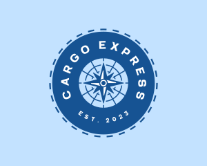 Nautical Navigation Compass logo design