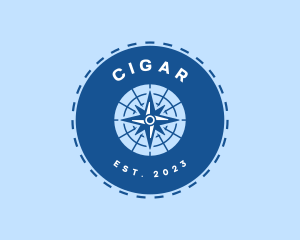 Nautical Navigation Compass logo design