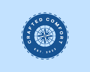 Nautical Navigation Compass logo design