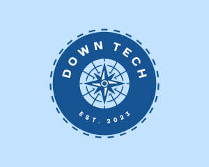 Nautical Navigation Compass logo design