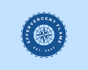 Nautical Navigation Compass logo design