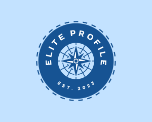 Nautical Navigation Compass logo design