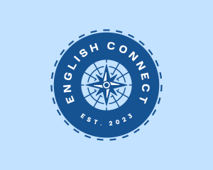 Nautical Navigation Compass logo design