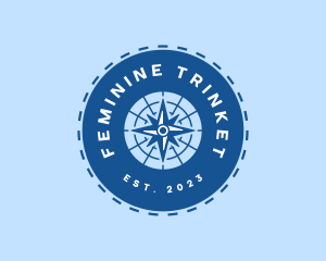 Nautical Navigation Compass logo design