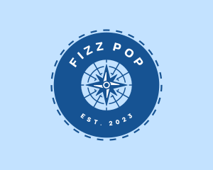 Nautical Navigation Compass logo design