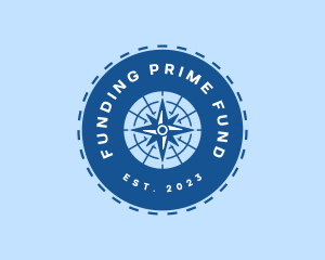 Nautical Navigation Compass logo design