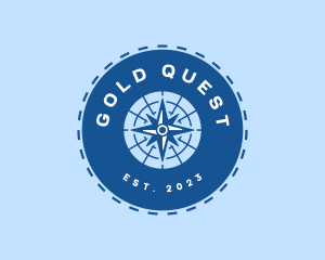 Nautical Navigation Compass logo design