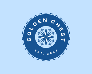 Nautical Navigation Compass logo design