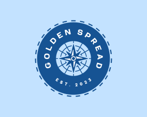 Nautical Navigation Compass logo design