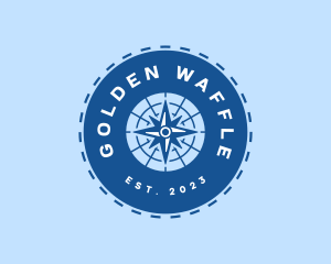 Nautical Navigation Compass logo design