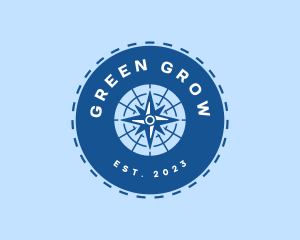 Nautical Navigation Compass logo design