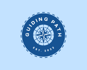 Nautical Navigation Compass logo design