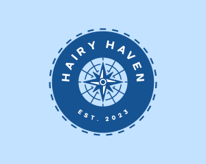 Nautical Navigation Compass logo design