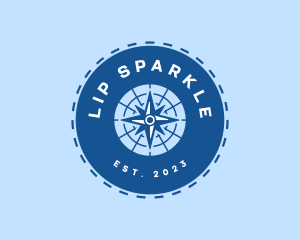 Nautical Navigation Compass logo design