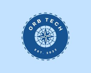 Nautical Navigation Compass logo design