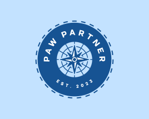 Nautical Navigation Compass logo design