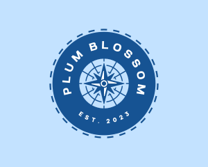 Nautical Navigation Compass logo design