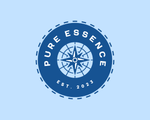 Nautical Navigation Compass logo design