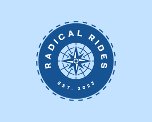 Nautical Navigation Compass logo design