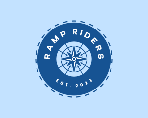 Nautical Navigation Compass logo design