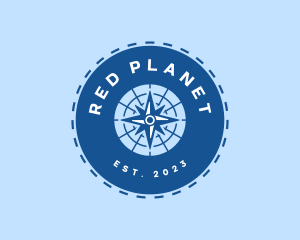 Nautical Navigation Compass logo design