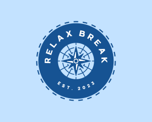 Nautical Navigation Compass logo design