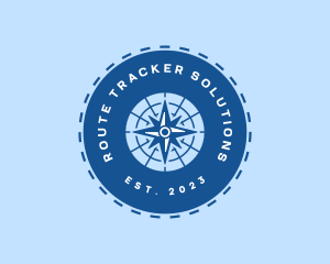 Nautical Navigation Compass logo design