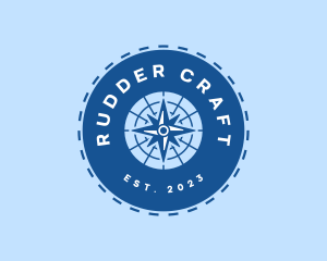 Nautical Navigation Compass logo design