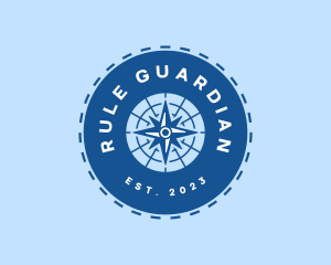 Nautical Navigation Compass logo design