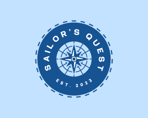 Nautical Navigation Compass logo design