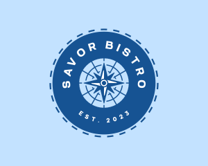 Nautical Navigation Compass logo design