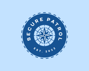 Nautical Navigation Compass logo design