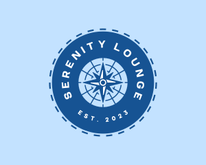 Nautical Navigation Compass logo design