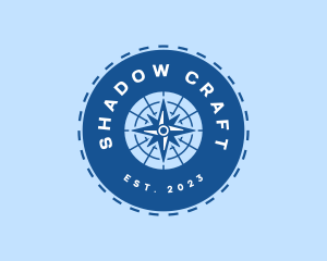 Nautical Navigation Compass logo design