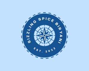 Nautical Navigation Compass logo design