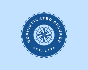 Nautical Navigation Compass logo design