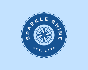 Nautical Navigation Compass logo design