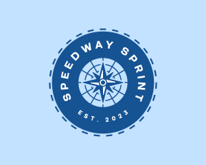 Nautical Navigation Compass logo design