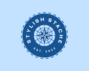 Nautical Navigation Compass logo design