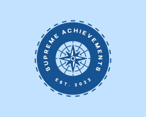 Nautical Navigation Compass logo design