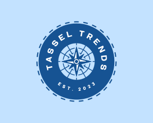 Nautical Navigation Compass logo design