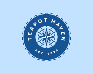 Nautical Navigation Compass logo design