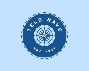 Nautical Navigation Compass logo design