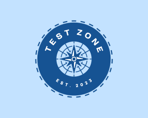 Nautical Navigation Compass logo design