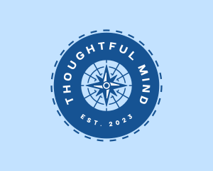 Nautical Navigation Compass logo design