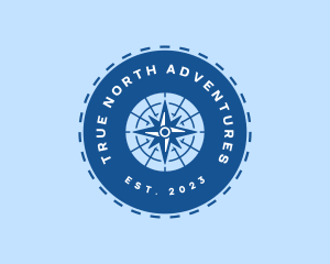 Nautical Navigation Compass logo design