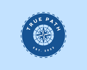 Nautical Navigation Compass logo design