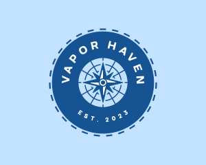 Nautical Navigation Compass logo design