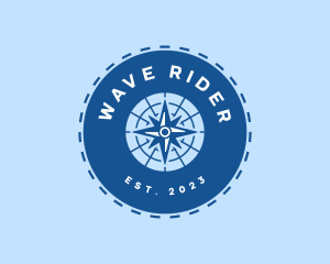 Nautical Navigation Compass logo design