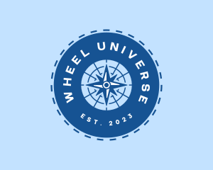 Nautical Navigation Compass logo design